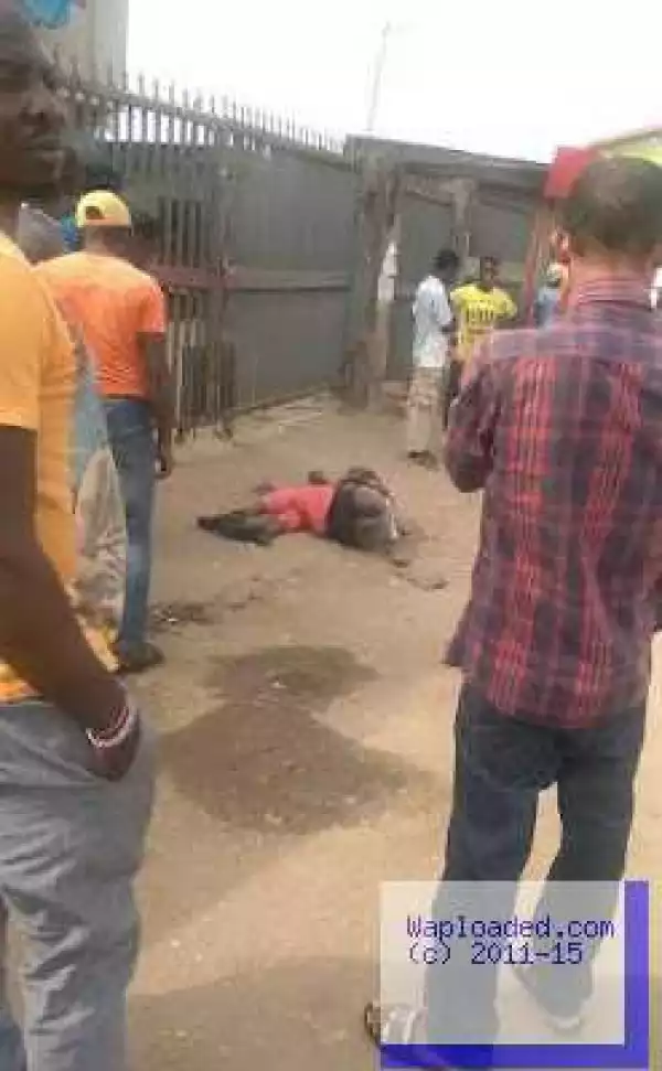 Photos: Man Stabbed At Cele Bus-Stop, Egbeda 